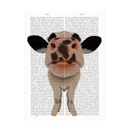 Fab Funky 'Nosey Cow 1 Book Print' Canvas Art, 35x47